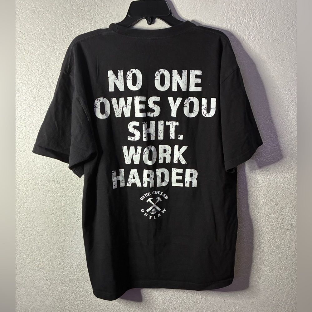 Outlaw Black Graphic T-Shirt for Men XL - Picture 5 of 10